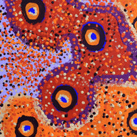 Aboriginal Artwork by Saraeva Napangardi Marshall, Mina Mina Jukurrpa - Ngalyipi, 30x30cm