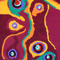 Aboriginal Artwork by Saraeva Napangardi Marshall, Mina Mina Dreaming - Ngalyipi, 76x30cm