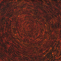 Aboriginal Artwork by Sarah Napurrurla Leo, Ngapa Jukurrpa (Water Dreaming) - Puyurru, 46x46xcm