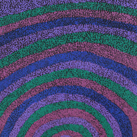 Aboriginal Art by Sarah Napurrurla Leo, Ngapa Jukurrpa (Water Dreaming) - Puyurru, 122x61cm - ART ARK®