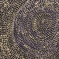 Aboriginal Artwork by Sarah Napurrurla Leo, Ngapa Jukurrpa (Water Dreaming) - Puyurru, 30x30cm