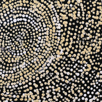 Aboriginal Artwork by Sarah Napurrurla Leo, Ngapa Jukurrpa (Water Dreaming) - Puyurru, 30x30cm