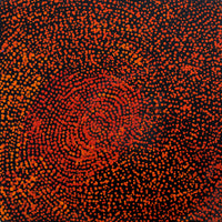 Aboriginal Artwork by Sarah Napurrurla Leo, Ngapa Jukurrpa (Water Dreaming) - Puyurru, 30x30cm