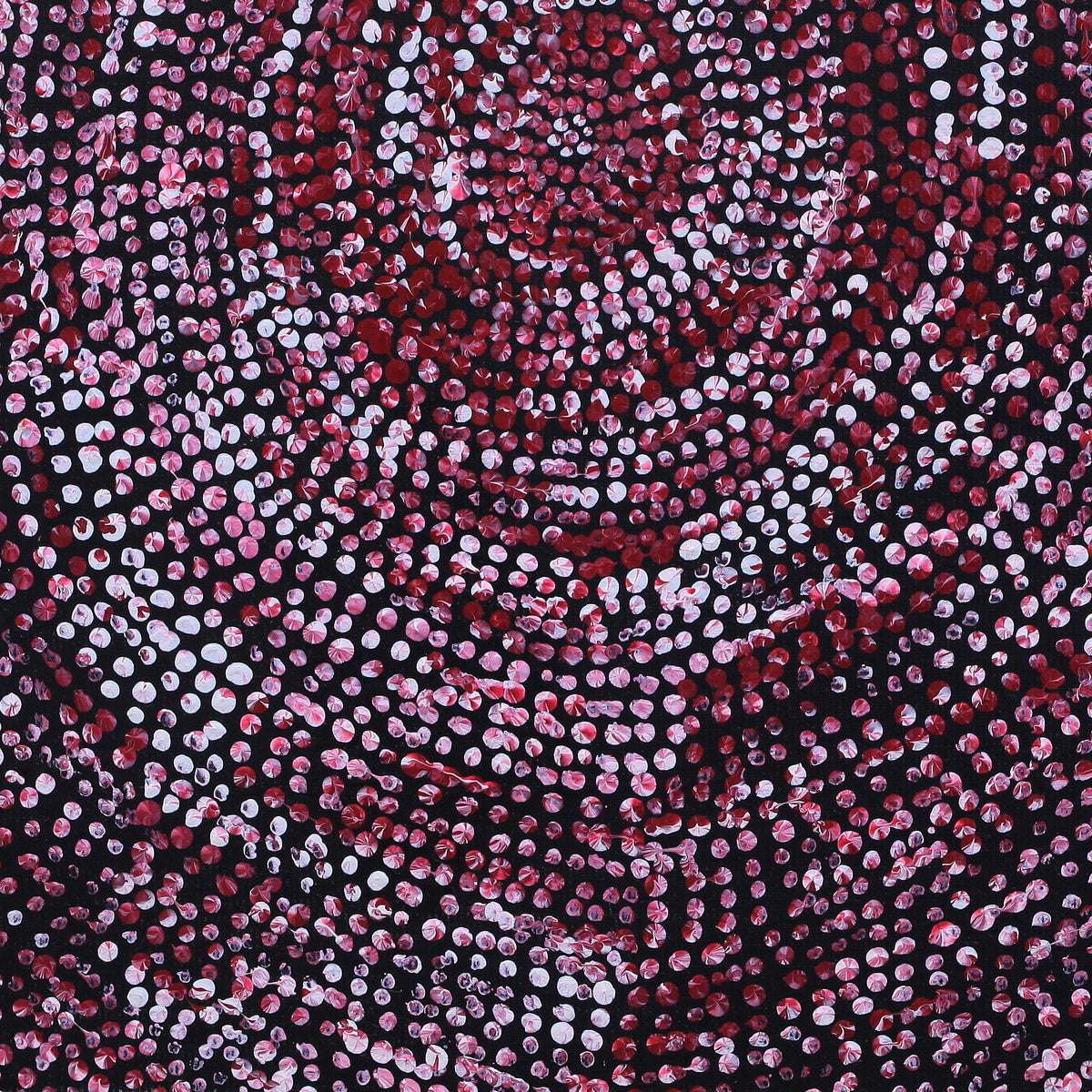 Aboriginal Art by Sarah Napurrurla Leo, Ngapa Jukurrpa (Water Dreaming), 30x30cm - ART ARK®