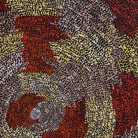 Aboriginal Artwork by Sarah Napurrurla Leo, Ngapa Jukurrpa (Water Dreaming) - Puyurru, 76x76cm