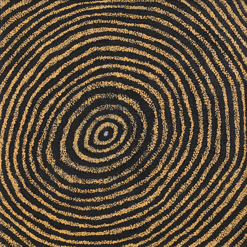 Aboriginal Artwork by Sarah Napurrurla Leo, Ngapa Jukurrpa (Water Dreaming) - Puyurru, 76x76cm