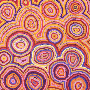 Aboriginal Artwork by Sarah Napaljarri Simms, Mina Mina Jukurrpa - Ngalyipi, 182x61cm - ART ARK®
