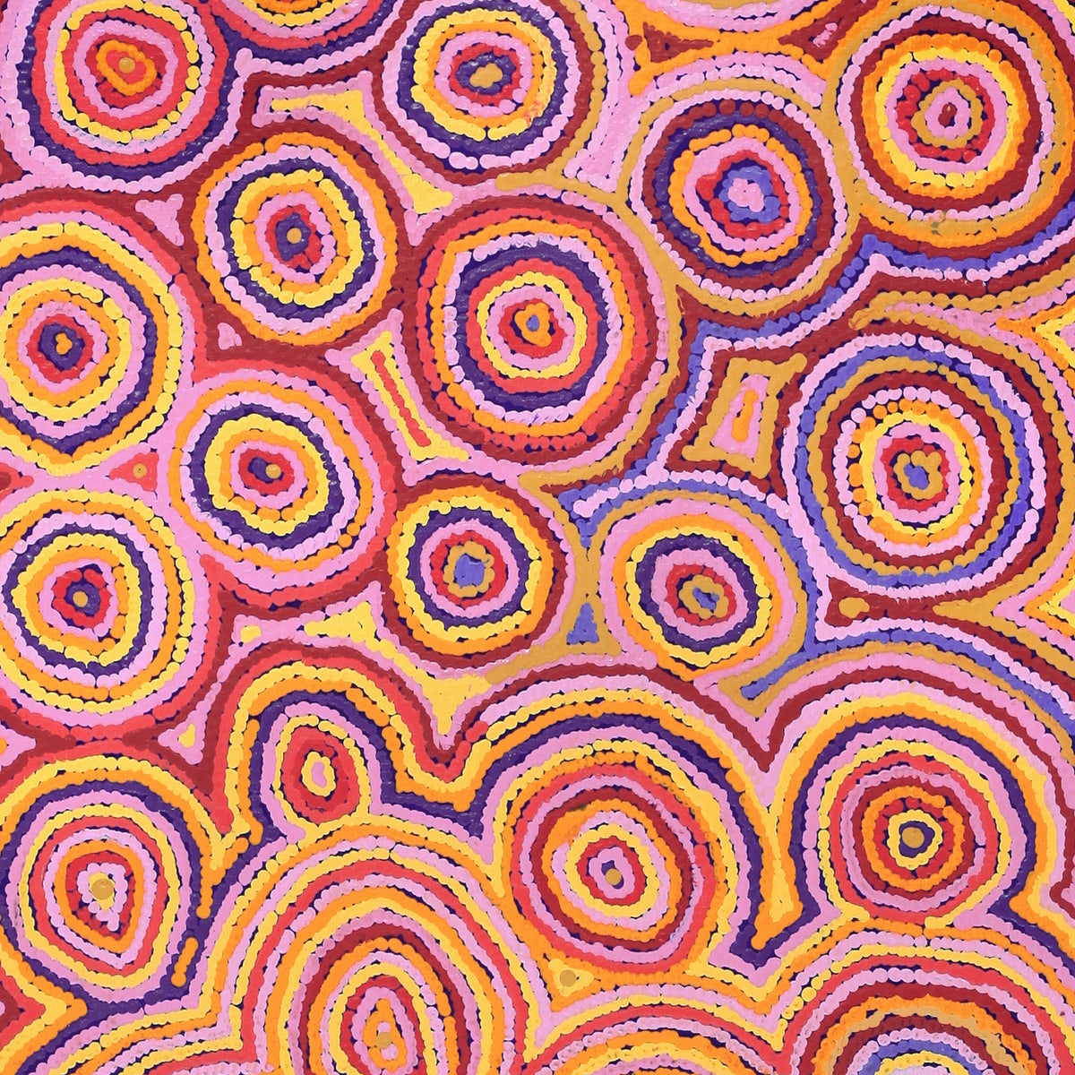 Aboriginal Art by Sarah Napaljarri Simms, Mina Mina Jukurrpa - Ngalyipi, 182x61cm - ART ARK®