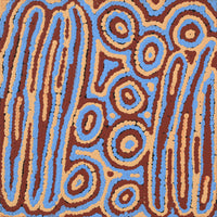 Aboriginal Artwork by Sarah Napaljarri Simms, Mina Mina Jukurrpa (Mina Mina Dreaming), 30x30cm