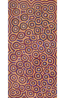 Aboriginal Art by Sarah Napaljarri Simms, Mina Mina Jukurrpa (Mina Mina Dreaming), 152x76cm - ART ARK®