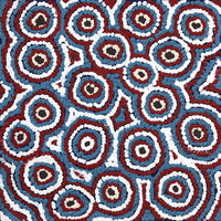 Aboriginal Artwork by Sarah Napaljarri Sims, Mina Mina Jukurrpa (Mina Mina Dreaming), 30x30cm