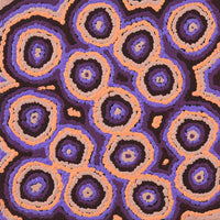 Aboriginal Artwork by Sarah Napaljarri Simms, Mina Mina Jukurrpa (Mina Mina Dreaming), 30x30cm