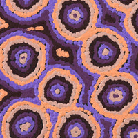 Aboriginal Artwork by Sarah Napaljarri Simms, Mina Mina Jukurrpa (Mina Mina Dreaming), 30x30cm