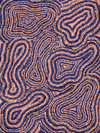 Aboriginal Artwork by Virginia Napaljarri Simms, Mina Mina Jukurrpa (Mina Mina Dreaming), 61x46cm