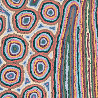 Aboriginal Artwork by Sarah Napaljarri Simms, Mina Mina Jukurrpa (Mina Mina Dreaming) - Ngalyipi, 91x91cm