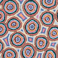 Aboriginal Art by Sarah Napaljarri Simms, Mina Mina Jukurrpa (Mina Mina Dreaming) - Ngalyipi, 91x91cm - ART ARK®