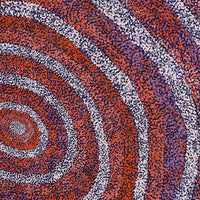 Aboriginal Artwork by Sarah Napurrurla Leo, Ngapa Jukurrpa (Water Dreaming) - Puyurru, 91x91cm