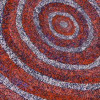 Aboriginal Artwork by Sarah Napurrurla Leo, Ngapa Jukurrpa (Water Dreaming) - Puyurru, 91x91cm