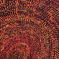 Aboriginal Artwork by Sarah Napurrurla Leo, Ngapa Jukurrpa (Water Dreaming), 30x30cm