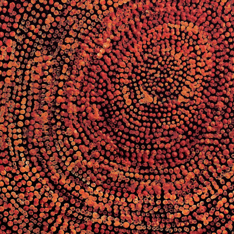 Aboriginal Artwork by Sarah Napurrurla Leo, Ngapa Jukurrpa (Water Dreaming), 30x30cm