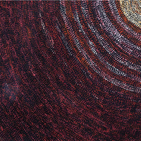 Aboriginal Artwork by Sarah Napurrurla Leo, Ngapa Jukurrpa (Water Dreaming), 107x107cm