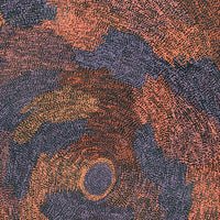 Aboriginal Artwork by Sarah Napurrurla Leo, Ngapa Jukurrpa (Water Dreaming), 107x76cm