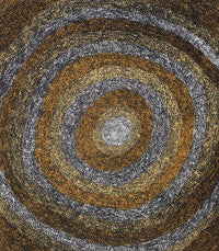 Aboriginal Artwork by Sarah Napurrurla Leo, Ngapa Jukurrpa (Water Dreaming), 122x107cm