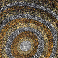 Aboriginal Artwork by Sarah Napurrurla Leo, Ngapa Jukurrpa (Water Dreaming), 122x107cm