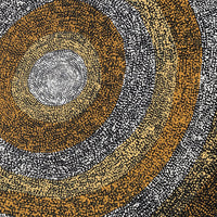 Aboriginal Artwork by Sarah Napurrurla Leo, Ngapa Jukurrpa (Water Dreaming), 122x107cm
