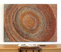 Aboriginal Artwork by Sarah Napurrurla Leo, Ngapa Jukurrpa (Water Dreaming), 152x107cm