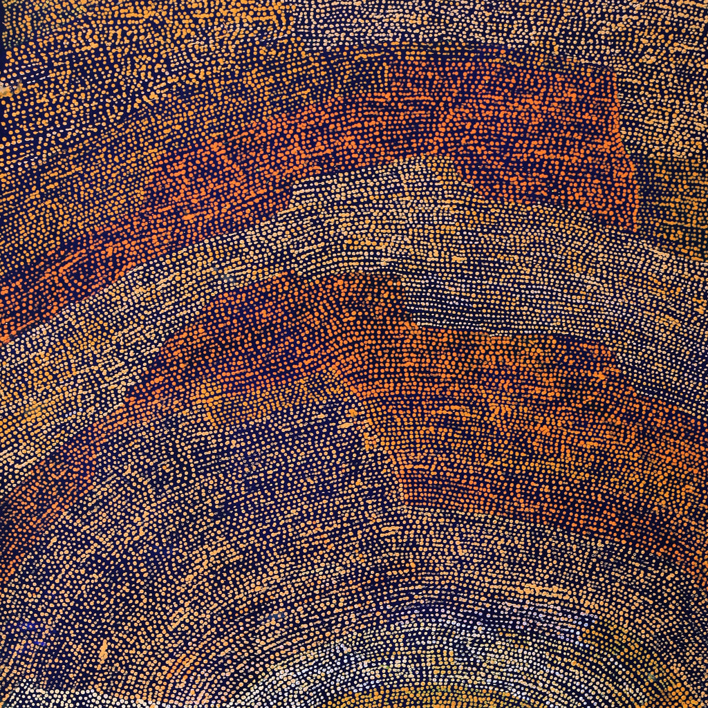Aboriginal Artwork by Sarah Napurrurla Leo, Ngapa Jukurrpa (Water Dreaming), 182x76cm