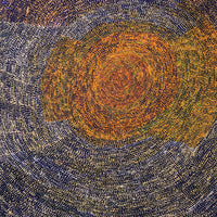 Aboriginal Artwork by Sarah Napurrurla Leo, Ngapa Jukurrpa (Water Dreaming), 182x76cm