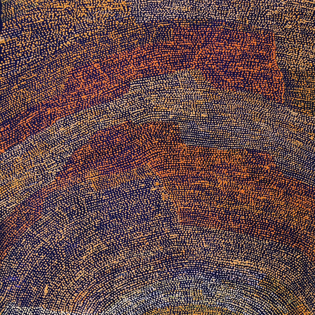 Aboriginal Art by Sarah Napurrurla Leo, Ngapa Jukurrpa (Water Dreaming), 182x76cm - ART ARK®