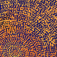Aboriginal Artwork by Sarah Napurrurla Leo, Ngapa Jukurrpa (Water Dreaming), 30x30cm