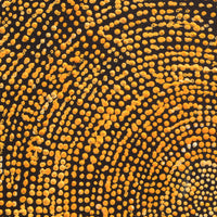 Aboriginal Artwork by Sarah Napurrurla Leo, Ngapa Jukurrpa (Water Dreaming), 30x30cm
