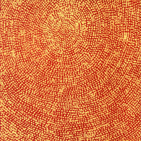 Aboriginal Artwork by Sarah Napurrurla Leo, Ngapa Jukurrpa (Water Dreaming), 30x30cm