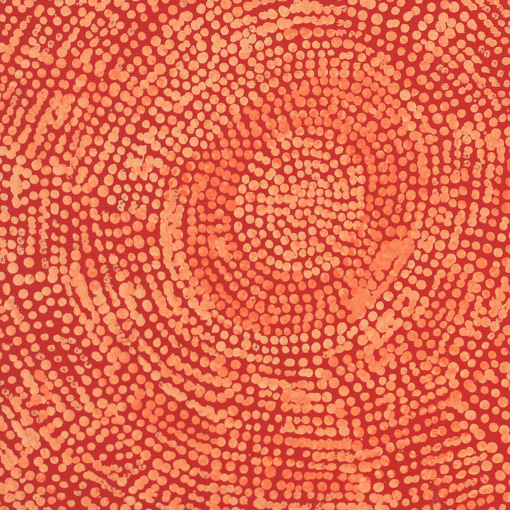 Aboriginal Artwork by Sarah Napurrurla Leo, Ngapa Jukurrpa (Water Dreaming), 30x30cm