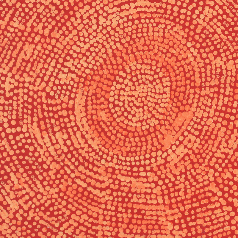 Aboriginal Artwork by Sarah Napurrurla Leo, Ngapa Jukurrpa (Water Dreaming), 30x30cm