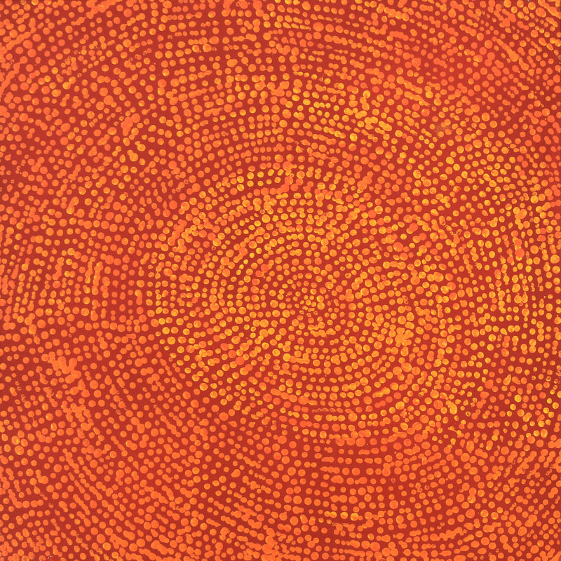 Aboriginal Artwork by Sarah Napurrurla Leo, Ngapa Jukurrpa (Water Dreaming), 30x30cm