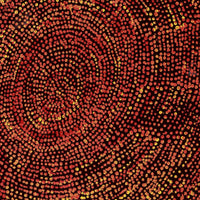 Aboriginal Artwork by Sarah Napurrurla Leo, Ngapa Jukurrpa (Water Dreaming), 30x30cm
