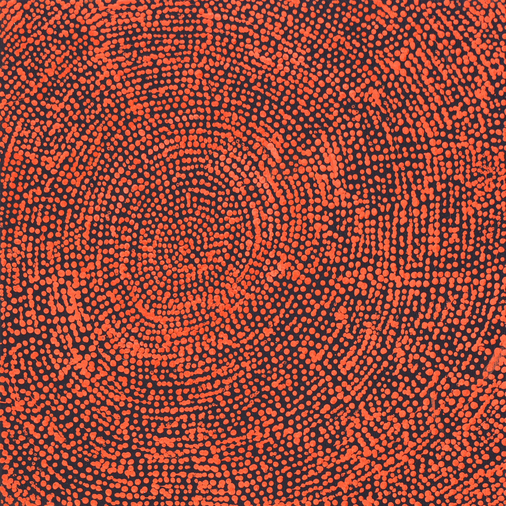 Aboriginal Art by Sarah Napurrurla Leo, Ngapa Jukurrpa (Water Dreaming), 30x30cm - ART ARK®