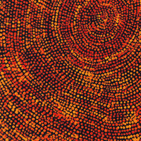Aboriginal Artwork by Sarah Napurrurla Leo, Ngapa Jukurrpa (Water Dreaming), 30x30cm