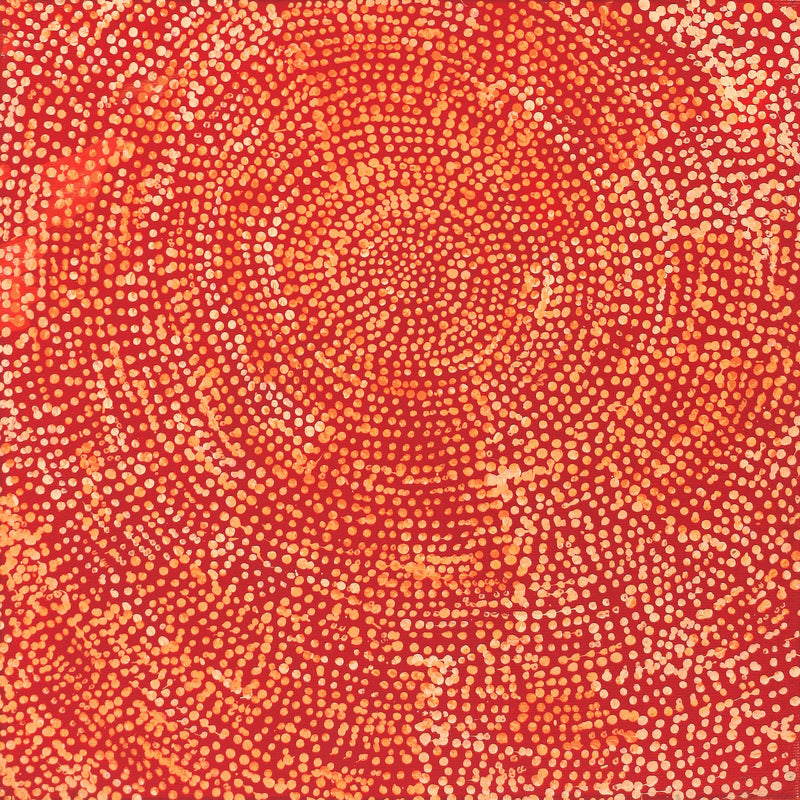 Aboriginal Artwork by Sarah Napurrurla Leo, Ngapa Jukurrpa (Water Dreaming), 30x30cm