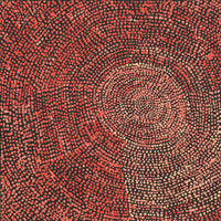 Aboriginal Artwork by Sarah Napurrurla Leo, Ngapa Jukurrpa (Water Dreaming), 30x30cm