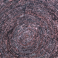 Aboriginal Artwork by Sarah Napurrurla Leo, Ngapa Jukurrpa (Water Dreaming), 30x30cm