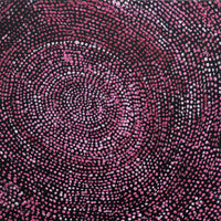 Aboriginal Artwork by Sarah Napurrurla Leo, Ngapa Jukurrpa (Water Dreaming), 30x30cm
