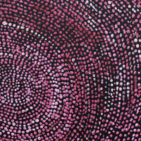 Aboriginal Artwork by Sarah Napurrurla Leo, Ngapa Jukurrpa (Water Dreaming), 30x30cm