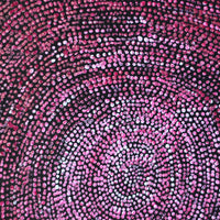 Aboriginal Artwork by Sarah Napurrurla Leo, Ngapa Jukurrpa (Water Dreaming), 30x30cm