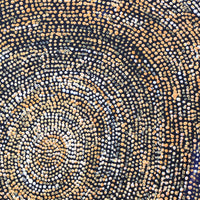 Aboriginal Artwork by Sarah Napurrurla Leo, Ngapa Jukurrpa (Water Dreaming), 30x30cm
