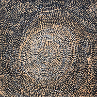 Aboriginal Artwork by Sarah Napurrurla Leo, Ngapa Jukurrpa (Water Dreaming), 30x30cm